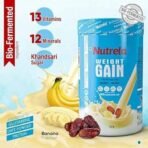 Patanjali Nutrela Weight gain 500gm Banana flavour - Fast UK Delivery - Image 3