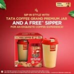 Tata Coffee Grand Premium Instant Coffee, Special Edition Pack, 45 Grams, With Flavour Locked Decoction Crystals, Jar with Free Sipper - Fast Shipping to USA & Canada - Image 4