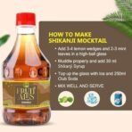 Dhampurgreen Shikanji, Makes 10-12 Drinks Each Bottle, 300Ml Pour Add Stir & Sip Syrup Non Alcoholic Beverage - Fast UK Delivery - Image 6