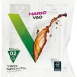 TGL Co. The Good Life Company Hario V60 Coffee Paper Filter (Size 02, 100 Count, White) - Fast UK Delivery