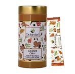 Octavius Ginger/Adrak Chai Premix Tea | On the Go Instant Premix Tea |Ready to use Milk Tea| Ready Tea | 1 Min Tea|Instant Tea| Adrak Wali Chai | Flavour Tea | Tin Pack -10 Sachets (15G X 10 Sachets) - Fast UK Delivery - Image 2