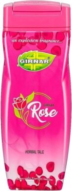 Girnar Rose Talcum Powder | Sensual Sweet Smell, Soft & Refreshing | 300gm - Fast UK Delivery