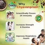 Zandu Chyawanprash Avaleha- 450g | Improves Respiratory and Digestive Health, Boosts Strength and Stamina, 2X Immunity | Enriched with 39 Vital Ayurvedic Herbs like Amla, Asvagandha, - Fast UK Delivery - Image 6