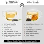 Teamonk - Kimaya White Tea (50 Teabags)|Usda Certified Organic Darjeeling Tea||Herbal Tea|Supports Detoxification, Immunity, & Skin Health|No Oils Or Artificial Aroma - 225 Gram - Fast Shipping to USA & Canada - Image 4