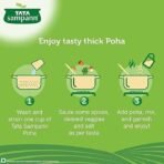 Tata Sampann Thick Poha | Flattened Rice | Thick Poha | 1kg | White Poha | Pack of 2 - Fast UK Delivery - Image 3