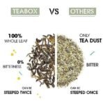 Teabox Jasmine Green Tea 50 Teabags | Sourced From Madurai | For Calm Mind and Relaxation | Made with 100% Whole Leaf, Natural Jasmine Flowers & Natural Flavors - Fast UK Delivery - Image 5
