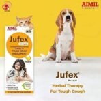 AIMIL Jufex Pet Liquid | Herbal Therapy for Tough Cough Management for Dogs & Cats |200ml - Fast UK Delivery - Image 2