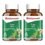 Baidyanath Tulsi Tablets - 120 Tab|Helps in Boosts Immunity | Helpful in Cough & Cold (Pack of 2) - Fast UK Delivery