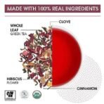Teabox Hibiscus Cinnamon Clove Green Tea Bags 25 pcs | 100% Natural Hibiscus, Cinnamon & Clove - Fast UK Delivery - Image 4