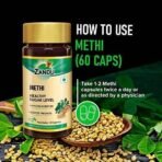 Zandu Methi Capsules (Fenugreek), Extracts of Methi (60 Veg Capsules x 2) - Fast UK Delivery - Image 6
