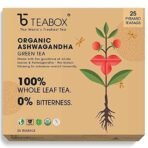 Teabox Chamomile Green Tea for Stress Relief & Good Sleep, Made with 100% Whole Leaf & Natural Chamomile Flowers, 50 Silken Pyramid Tea Bags & Teabox Organic Ashwagandha Green Tea 25 Teabags - Fast UK Delivery - Image 6