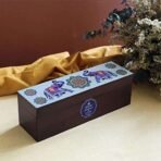 Octavius Elephant Wooden Tea Gift Box - 60 Tea bags | Assortment Of Fine Black & Green Tea | Premium Wooden Gift Box | Rakhi Gift Hamper | Gift For Sister | Gift For Brother | Premium Gift Box | Assorted Tea Gift Box - Fast UK Delivery - Image 3