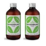 Charak Pharma Extrammune Syrup To Boost Immunity of Children and elders, with benefits of giloy, haldi, pippali 200ml X 2 - Fast UK Delivery