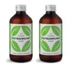 Charak Pharma Extrammune Syrup To Boost Immunity of Children and elders, with benefits of giloy, haldi, pippali 200ml X 2 - Fast UK Delivery