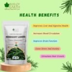 Bliss of Earth Dried Rosemary Leaves Certified Organic Rosmarinus Officinalis Great for Tea, Cooking, Hair & Memory 100GM - Fast UK Delivery - Image 4