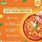 Tata Sampann Yumside Instant Schezwan Veg Noodles, 285g, Ready to Eat Food, Ready in 60 secs, NO Preservatives, NO Added Artificial Colours & Flavours, Pack of 1 - Fast UK Delivery - Image 3