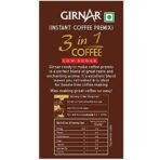 Girnar Instant Coffee 3 In 1 (10 Sachets - Low Sugar), Ground, Box - Fast UK Delivery - Image 3