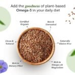 Neuherbs Raw & Unroasted Flax Seeds For Eating -400g | Omega-3 Flax Seeds For Hair Growth | Rich With Fiber For Weight Management | Alsi Seeds - Fast UK Delivery - Image 5