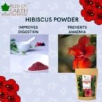 Bliss of Earth 100% Pure & Natural Hibiscus Powder | 100GM | Makes Hair Stronger & Thicker | Controls Ageing | Cures Acne & Pimples | - Fast UK Delivery - Image 3