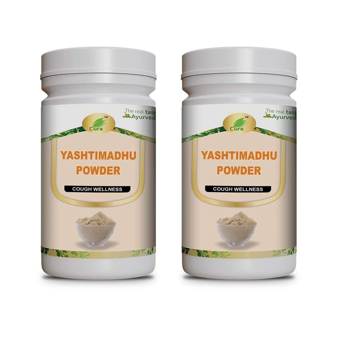 uk51Vxj6X4bL-1.jpg CURA Yashtimadhu Powder 200gm I Mulethi Powder I Licorice Root Powder I For Respiratory Gastric Wellness - Fast UK Delivery - Image 1