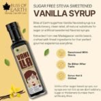 Bliss of Earth Vanilla Syrup Sugar free, For Coffee, Milkshake, Mocktail, Frappe, Pancake. Diabetic Safe, Zero Calorie, Keto. No Artificial Flavour 500ml - Fast UK Delivery - Image 3