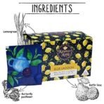 Karma Kettle Blue Lagoon - Lemongrass Tea with Lime, Refreshing Tea, Summer Tea, Butterfly Pea Flower, Citrus and Zesty Iced Brew - 20 Silken Pyramid Teabags, 40 gm - Fast UK Delivery - Image 4