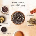 Octavius|Masala Chai -250 Gm Jar (Pack Of 2)|100% Natural Spices|Black Tea|Kadak Chai Patti|Premium & Refreshing Spiced Tea|Masala Chai Patti|Ayurvedic Herbs|Vedic Tea -(2 X 250 Gm Jar) - Loose Leaves - Fast UK Delivery - Image 4