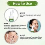 Herbal Canada Neem Aloe Vera Foaming Face Wash with Built-In Face Silicone Brush for deep cleansing - No Parabens, Sulphate - (150 ml) - Fast UK Delivery - Image 6