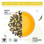 Teabox Detox Kahwa Green Tea 100 Teabags & Teabox Chamomile Green Tea for Stress Relief & Good Sleep, 100 Silken Pyramid Tea Bags - Fast UK Delivery - Image 7