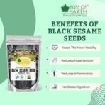 Bliss of Earth 500gm unhulled Black Sesame Seeds, Kaale Til, Fresh & Organic Fully Fiber Rich Great for Cooking & Baking - Fast UK Delivery - Image 3