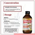 AIMIL Amydio Forte Syrup for Diarrhoea & Dysentery| Energizes body by replenishing electrolyte to prevent dehydration| 100 ML (Pack of 2) - Fast UK Delivery - Image 5