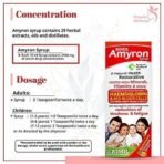 AIMIL Amyron Multivitamins Syrup for Men & Women with 34 Ingredients| Reduce Tiredness & Fatigue | Improves Haemoglobin Level - 200 ML (Pack of 4) - Fast UK Delivery - Image 5