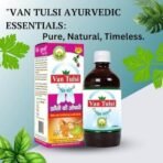 BASIC AYURVEDA Van Tulsi Cough Syrup | Support Your Body's Natural Ability To Fight Off Infections And Restore Balance| Ayurvedic Drink For Helps Cold & Cough - 450ml (Pack Of 1) - Fast UK Delivery - Image 3