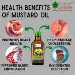 Bliss of Earth 500ML Certified Organic Mustard Oil for Cooking & Hair, Cold Pressed, Hexane Free ( Pet Bottle) - Fast UK Delivery - Image 6