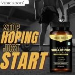 Vedic Roots Pure Shilajit Capsule for Men,Shilajeet Ashwagandha Safed Musli Testosterone Capsule (500mg) Muscle Power Strength Energy Supplement - 60 Capsule - Fast UK Delivery - Image 7