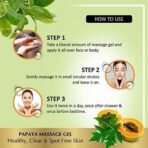 Panchvati Herbals Papaya Face Massage Gel Brightens the skin Removes dead skin cells 500 ml - Image 6