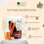 Bliss of Earth Carrot Powder All Natural Dehydrated, Pure, Freshly Ground, and Delicious Great for Juice, Cooking, Soup, Baking & Skin 100gm - Image 5