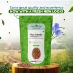 Neuherbs Raw & Unroasted Flax Seeds For Eating -400g | Omega-3 Flax Seeds For Hair Growth | Rich With Fiber For Weight Management | Alsi Seeds - Fast UK Delivery - Image 4