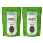 Neuherbs Raw Unroasted Chia Seeds For Eating With Omega 3 and Fiber For Weight Management - 300 Gram | Healthy Snacks | Seeds For Eating During Summer | Best Diet Food | 100% Clean & Natural - Fast UK Delivery - Image 2