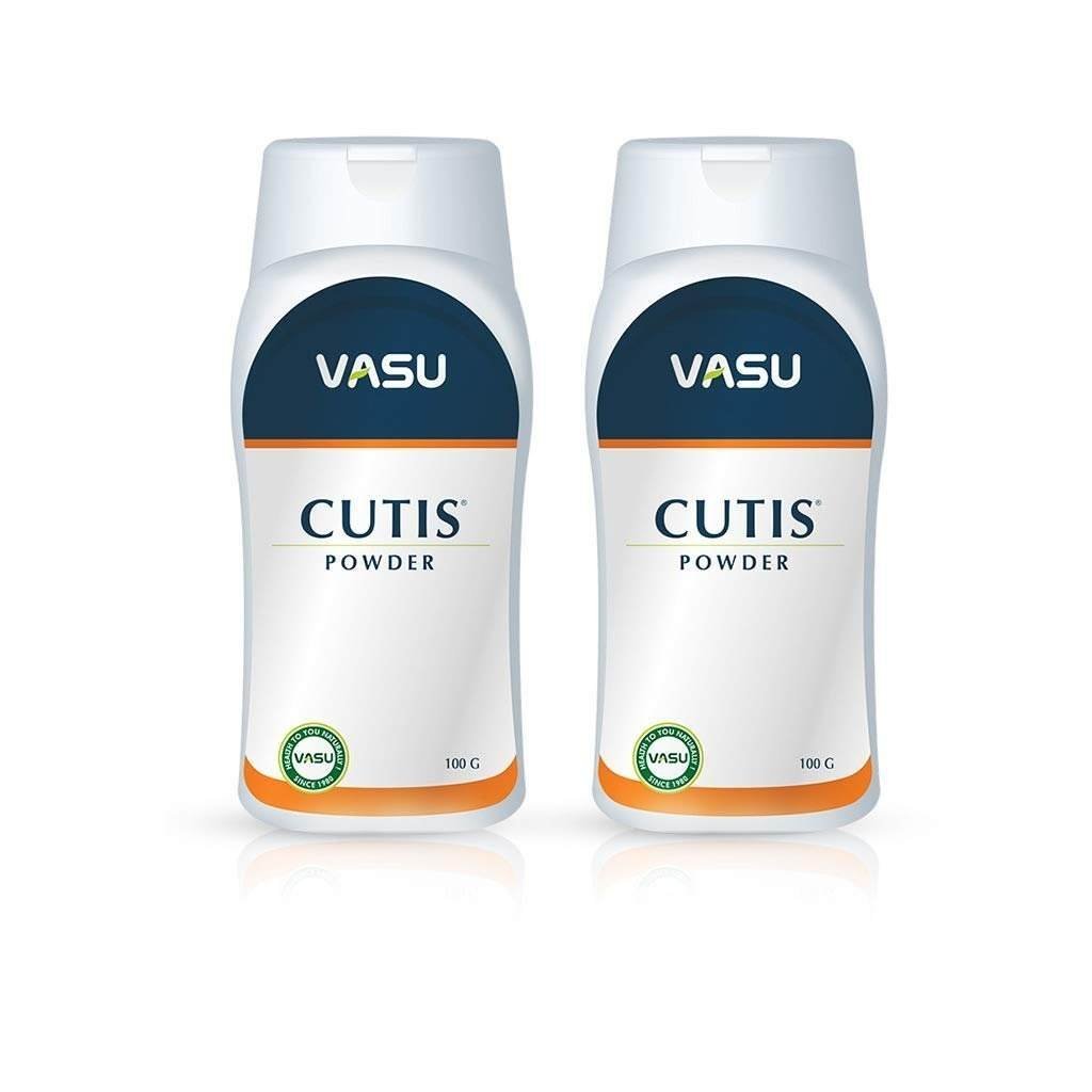 uk51aQCyuXoiL-1.jpg Trichup Vasu Healthcare Cutis Dusting Powder, 100Gm (Pack Of 2) - Image 1