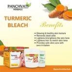 Panchvati Herbals Turmeric Bleach Specially designed for extra glow and fairness Softens skin 300 gm Pack Of-2 - Image 7
