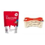 Drools Absolute Calcium Bone Pouch, 190 g & Absolute Calcium Bone Jar, Dog Supplement - 40 Pieces (600gm) - Fast UK Delivery