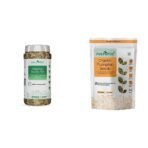 Neuherbs 5 in 1 Healthy seeds mix for weight management, Pumpkin, Sunflower, Watermelon, Flax & Chia Seeds & Neuherbs Organic Raw & Unroasted Pumpkin Seeds- 200 G - Fast UK Delivery