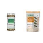 Neuherbs 5 in 1 Healthy seeds mix for weight management, Pumpkin, Sunflower, Watermelon, Flax & Chia Seeds & Neuherbs Organic Raw & Unroasted Pumpkin Seeds- 200 G - Fast UK Delivery