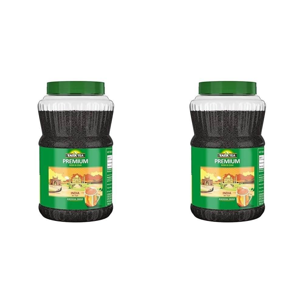 uk51aiJLnx9rL-1.jpg Tata Tea Premium | Desh Ki Chai | Unique Blend Crafted For Chai Lovers Across India | Black Tea | 1kg Jar|Loose Leaves (Pack of 2) - Fast Shipping to USA & Canada - Image 1