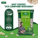 Tata Sampann High Protein Fox Nuts (Phool Makhana) 200g with 12 Vital Nutrients, Rich in fibre, Naturally Fat-Free, Recommended by Chef Ranveer Brar - Fast UK Delivery - Image 7