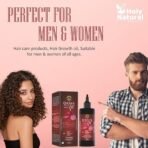 Holy Natural Onion Black Seed Hair Oil - 250 ml | Hair Growth & Hair Fall Control l Supports Long, Lustrous & Shiny Hair - Fast UK Delivery - Image 5