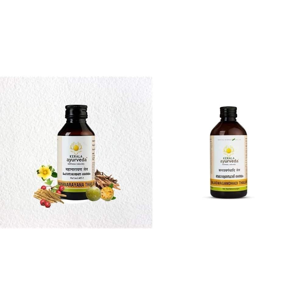 uk51b7DFvhl5L-1.jpg Kerala Ayurveda Mahanarayana Thailam 200 ml & Kerala Ayurveda Balaswagandhadi Thailam 200 Ml - Fast UK Delivery - Image 1