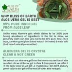 Bliss of Earth Aloe Vera Gel Pure Crystal Clear | Best For Face, Body & Hair | Effective Cooling, Soothing & Hydrating | Colour and Fragrance free Alcohol and Paraben Free | 200GM - Fast UK Delivery - Image 7