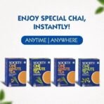 Society One Minute Tea | Ginger Lemongrass Flavour | Made with Lemongrass & Ginger | Flavoured Instant Tea | 14g X 10 Sachets (140g) | Pack of 3 - Fast Shipping to USA & Canada - Image 7